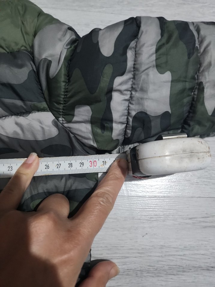 Kapüşonlu Kamuflaj Desenli Erkek Bebek Mont - Görsel 3