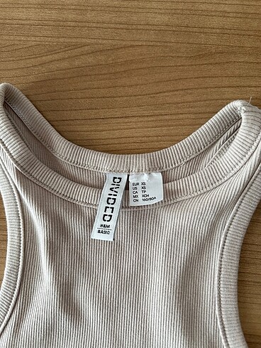 xs Beden HM fitilli basic üst