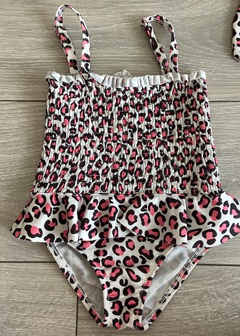 HelloBaby Leopar Desenli Kız Çocuk Mayo ve Bikini Takımı