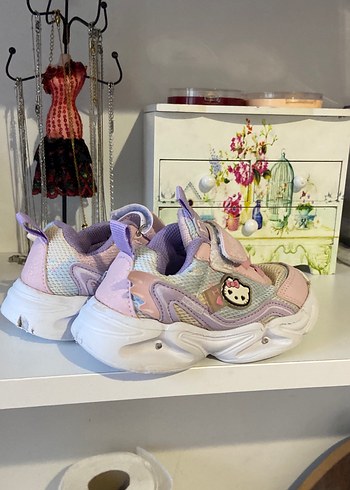 Kız Çocuk Pembe Renkli Bağcıksız Spor Ayakkabı - Görsel 3