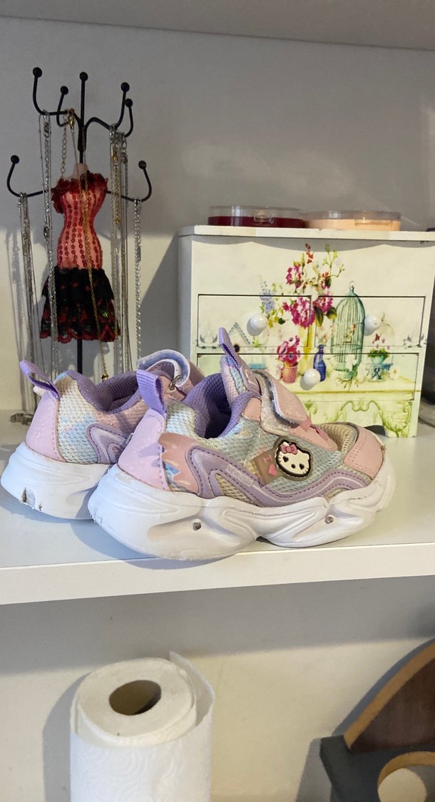 Kız Çocuk Pembe Renkli Bağcıksız Spor Ayakkabı - Görsel 3