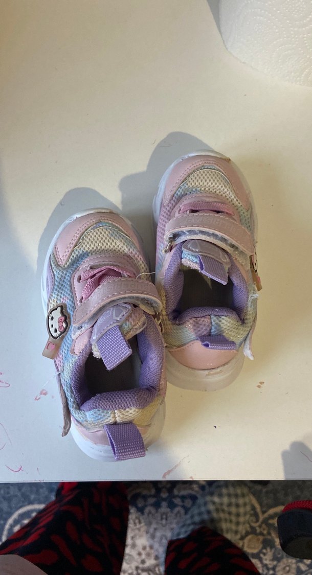 Kız Çocuk Pembe Renkli Bağcıksız Spor Ayakkabı - Görsel 4