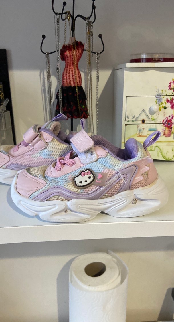 Kız Çocuk Pembe Renkli Bağcıksız Spor Ayakkabı - Görsel 2