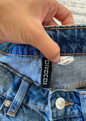 Kadın Mavi Denim Mini Şort - Görsel 3