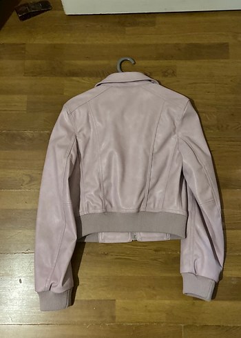 Bej Pastel Kadın Deri Ceket - Görsel 4