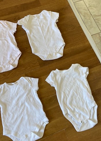 Bebek Beyaz  Kısa Kollu Body 6'lı Set - Görsel 4