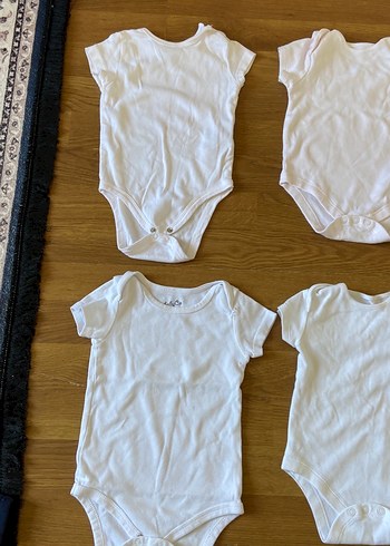 Bebek Beyaz  Kısa Kollu Body 6'lı Set - Görsel 2