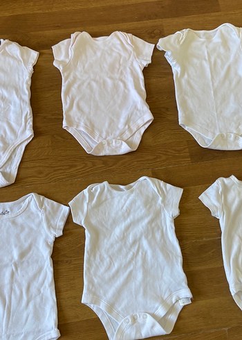 Bebek Beyaz  Kısa Kollu Body 6'lı Set - Görsel 3