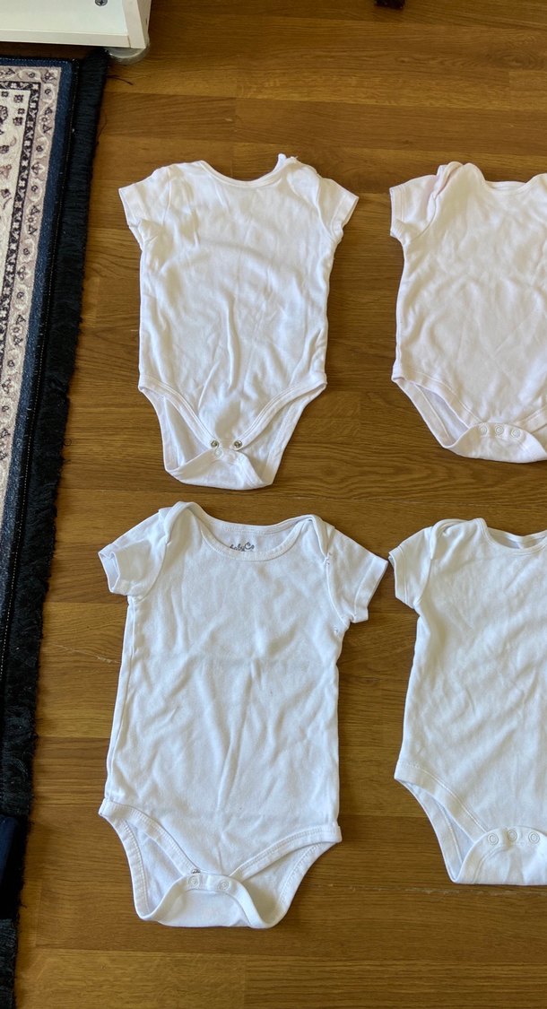 Bebek Beyaz  Kısa Kollu Body 6'lı Set - Görsel 2