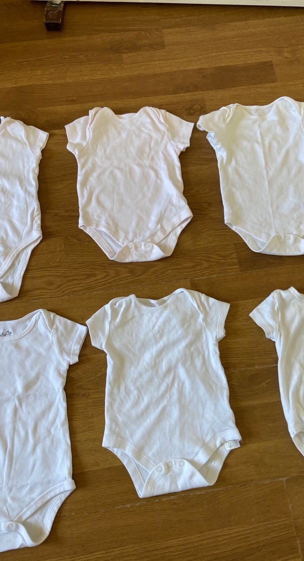 Bebek Beyaz  Kısa Kollu Body 6'lı Set - Görsel 3