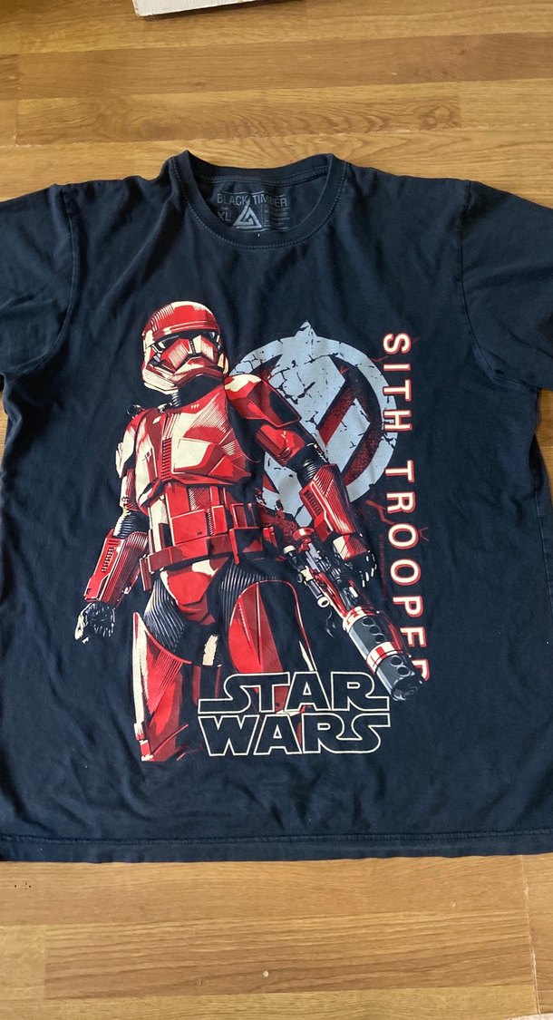 Kırmızı Star Wars Baskılı Erkek Tişört - Görsel 2