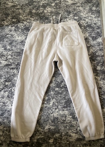 Beyaz Rahat Kesim Kadın Eşofman Altı - Görsel 6