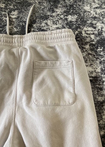 Beyaz Rahat Kesim Kadın Eşofman Altı - Görsel 7