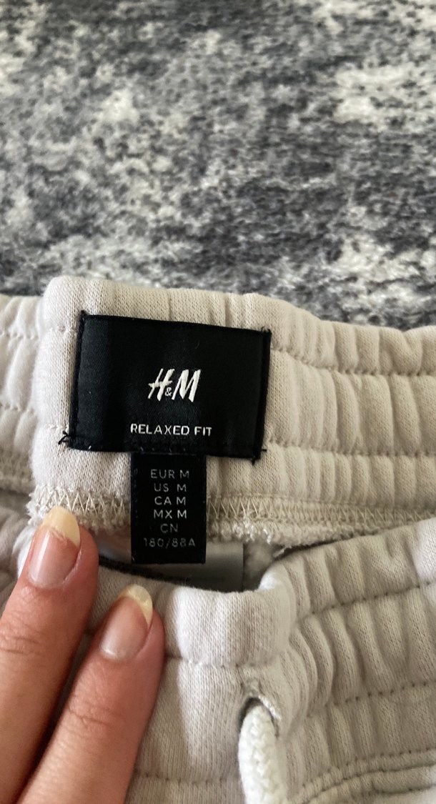 Beyaz Rahat Kesim Kadın Eşofman Altı - Görsel 3