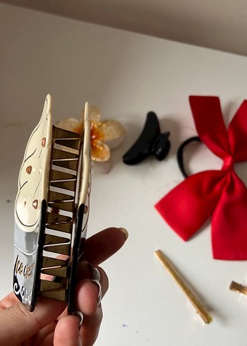 Kırmızı İpek Fiyonk Saç Aksesuarı - Görsel 6