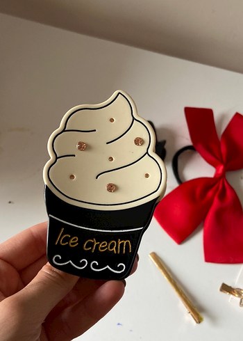 Kırmızı İpek Fiyonk Saç Aksesuarı - Görsel 7