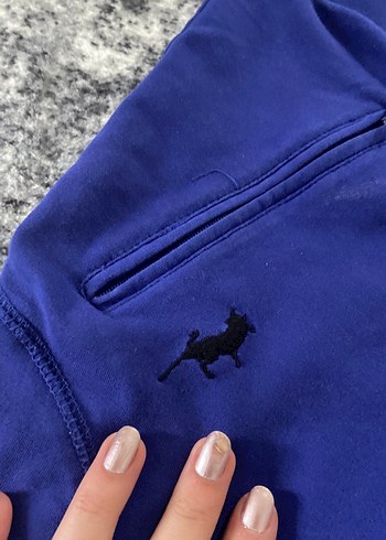 Koyu Mavi Fermuarlı Kadın Eşofman Altı - Görsel 4