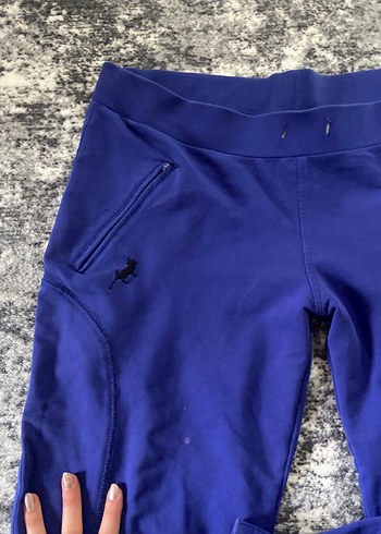 Koyu Mavi Fermuarlı Kadın Eşofman Altı - Görsel 3