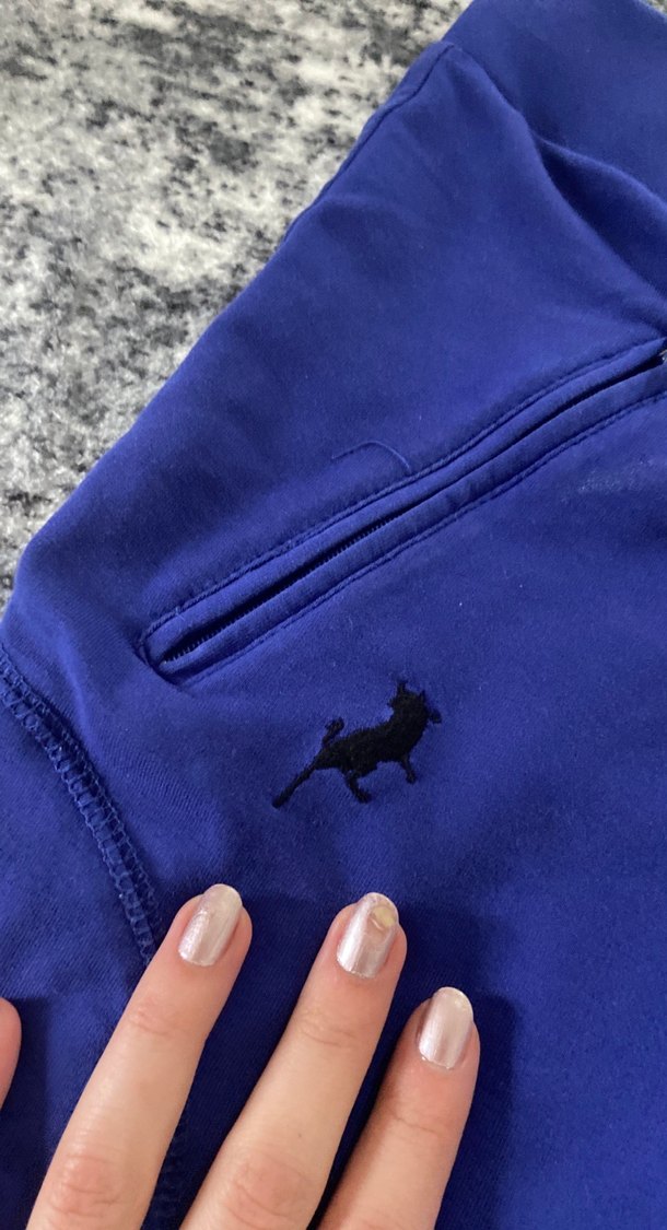 Koyu Mavi Fermuarlı Kadın Eşofman Altı - Görsel 4