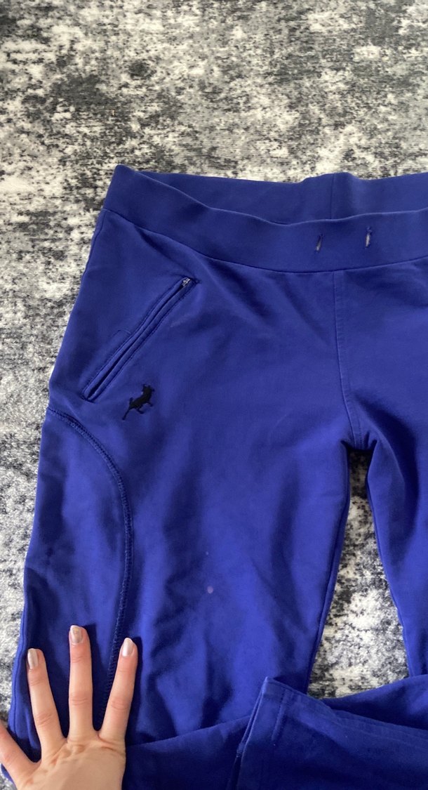 Koyu Mavi Fermuarlı Kadın Eşofman Altı - Görsel 3