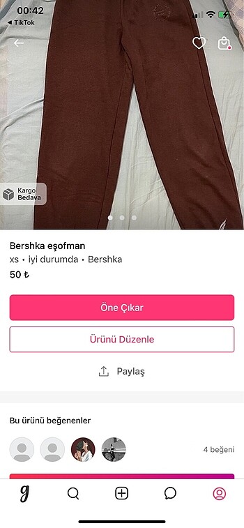 xs Beden Eşofman 3 adet özel ilan