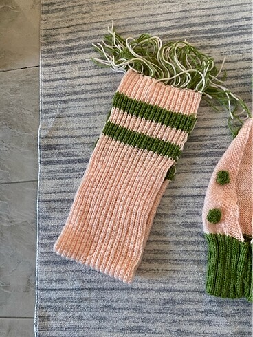 2-3 Yaş, 20 cm Beden çeşitli Renk Şapka bere atkı