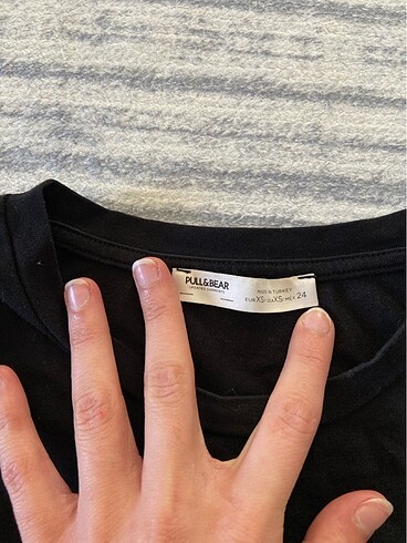 xs Beden Pull&Bear uzun kol crop