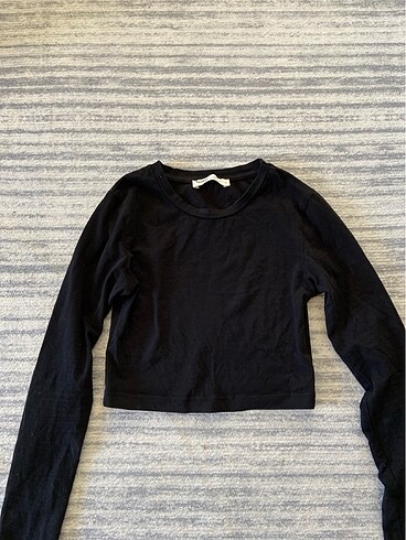 Pull and Bear Pull&Bear uzun kol crop