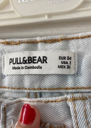 34 Beden Pull and bear jean kot pantolon
