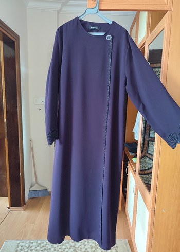 Diğer Uzun Mürdüm rengi Kadın Ferace