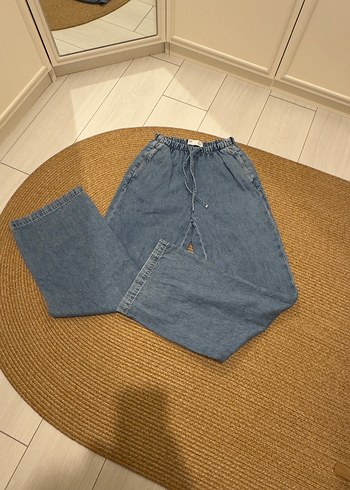 Primark Rahat Ve Sik Acik Mavi Denim Pantolon
