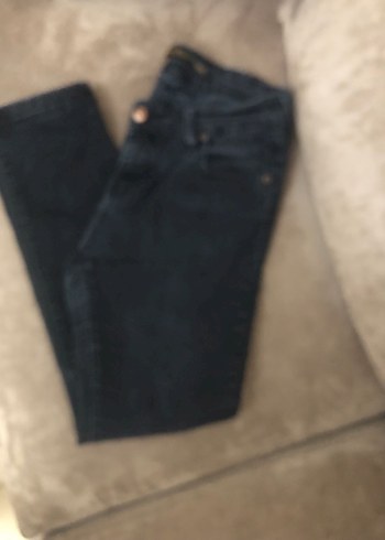 Siyah Kemer Detaylı Kadın Denim Pantolon - Görsel 3