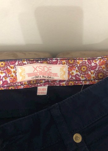 Düğmeli Lacivert Kız çocuk Kot Pantolon - Görsel 6