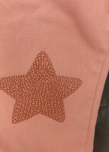 Kız Çocuk Pembe Düğmeli Pantolon - Görsel 6