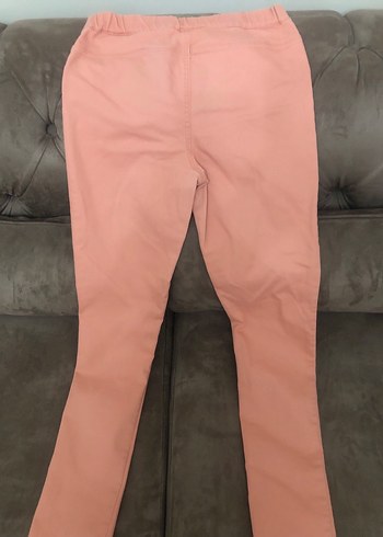 Kız Çocuk Pembe Düğmeli Pantolon - Görsel 2