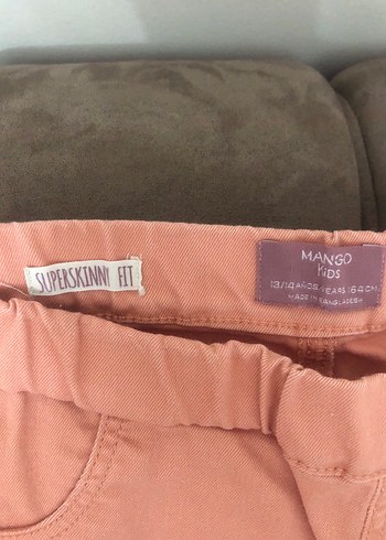 Kız Çocuk Pembe Düğmeli Pantolon - Görsel 3