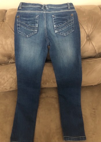 Kız çocuk Lacivert Normal Kesim Kot Pantolon - Görsel 2