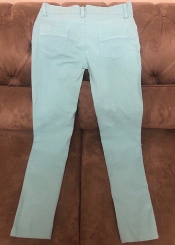 Mint  Pastel Denim Kadın Pantolon - Görsel 3
