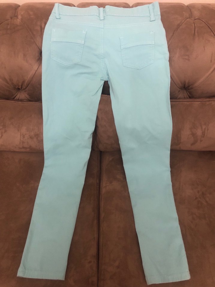 Mint  Pastel Denim Kadın Pantolon - Görsel 3
