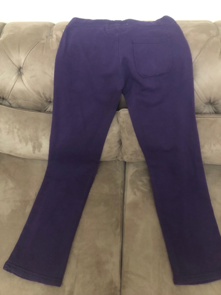 Mor Baskılı Fermuarlı Kadın Eşofman Altı - Görsel 2