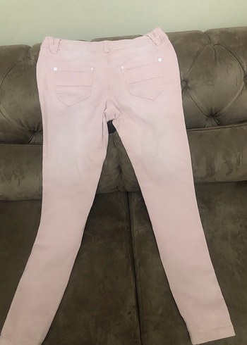 Pembe Midi Kız çocuk Kot Pantolon - Görsel 3