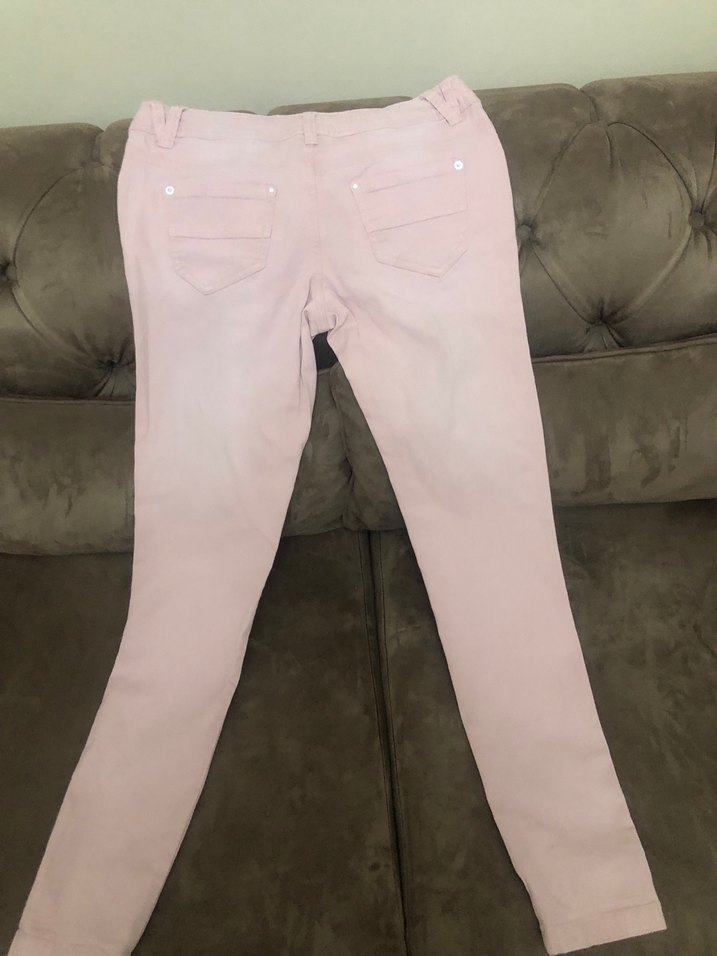 Pembe Midi Kız çocuk Kot Pantolon - Görsel 3