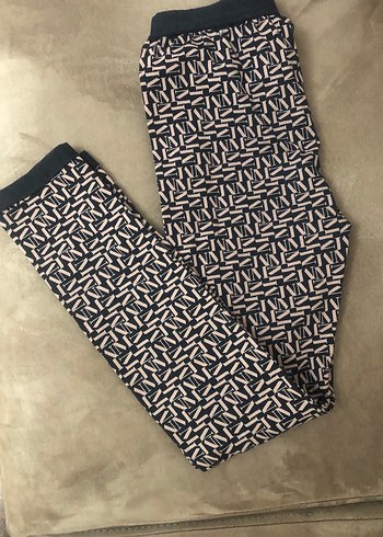 Kız çocuk Renkli Midi Kumaş tayt - Görsel 3