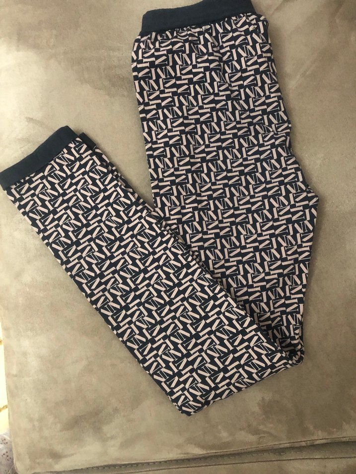 Kız çocuk Renkli Midi Kumaş tayt - Görsel 3