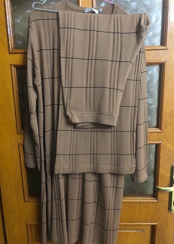 Sütlü kahve Uzun Kollu Triko Takım - Görsel 8