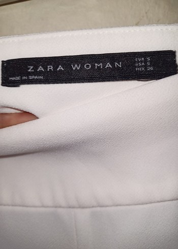 Beyaz Midi Kadın Kumaş Pantolon - Görsel 3