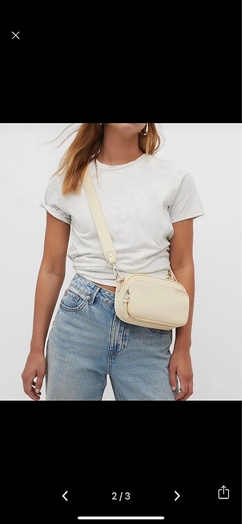 Stradivarius Stradivarius krem çanta
