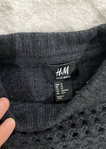 Siyah Örgü Kadın Kazak - Görsel 3