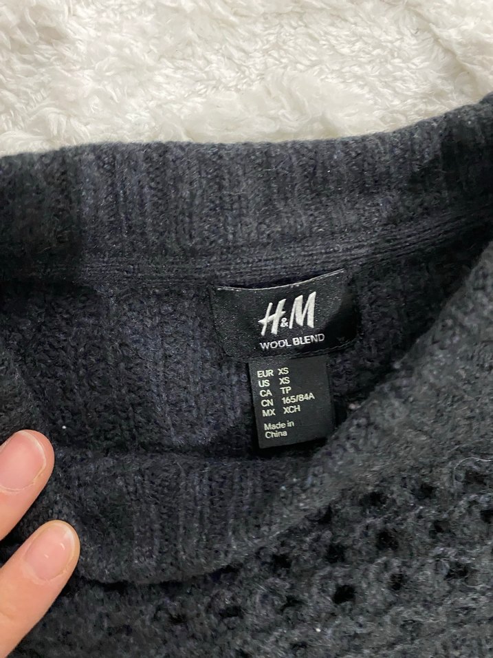 Siyah Örgü Kadın Kazak - Görsel 3