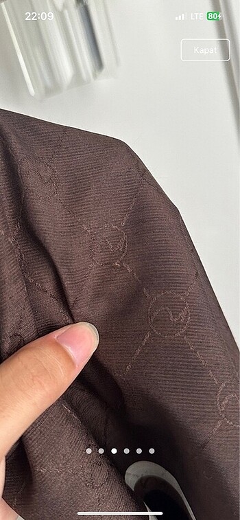 Hint ipek şal çikolata kahve - Görsel 2